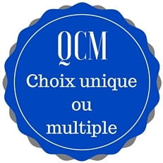Badge QCM choix unique ou multiple